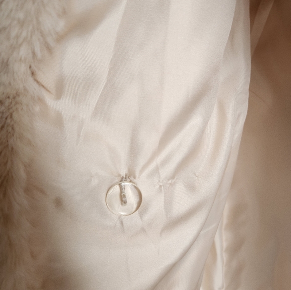 NWT Faux Fux Double Breasted Coat - Picture 12 of 15